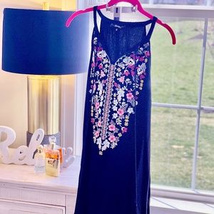 Cute Black with embroidery dress